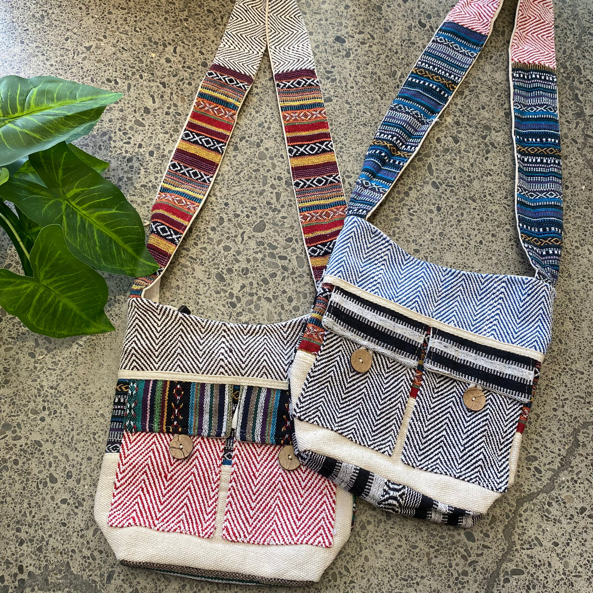 Assorted Hemp Over Shoulder Bag Hipsta NZ