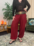 Alibaba Pants - Plain Maroon Red