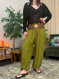 Alibaba Pants - Plain Lime Green