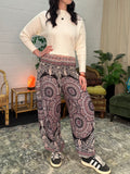 Alibaba Pants - Red, Black & Grey Mandala