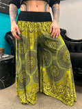 Mega Flares - Lime Green Mandala