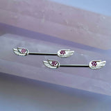 Angel Wing Shaped Nipple Bar