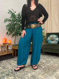 Alibaba Pants - Plain Teal Blue