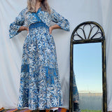 Beautiful Boho Silk Full Length Dress