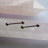 Rainbow Surgical Steel Nipple Barbell