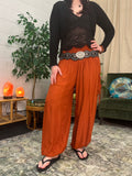 Alibaba Pants - Plain Burnt Orange
