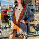Open Poncho Cardigan