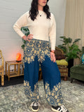 Alibaba Pants - Blue Flower