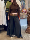Mega Flares - Plain Charcoal Grey