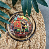 Round Wooden Incense Holder