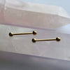 Rose Gold Surgical Steel Nipple Barbells 