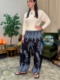 Alibaba Pants - Black and Grey Floral