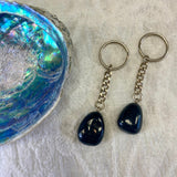 Tumbled Black Obsidian Crystal Keyring