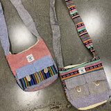 Assorted Hemp Over Shoulder Bag