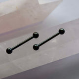 Black Surgical Steel Nipple Barbell