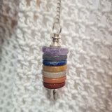 7 Chakra Crystal Pendulums