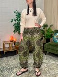 Alibaba Pants - Two Tone Green Mandala