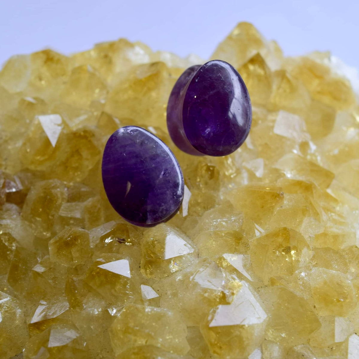 Amethyst Teardrop Crystal Plugs – Hipsta NZ
