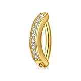Gold Belly Button Clicker Hinge Ring