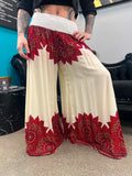 Mega Flares - White & Red Mandala