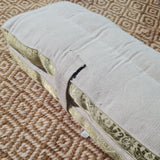 white meditation pillow