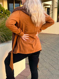 Mustard Hooded Coat Cardigan