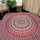 Red Mandala Tapestry