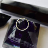 Seamless 16g Hinge Ring for Body Piercing with twisted design
