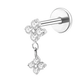 Titanium Dangling Helix Labret
