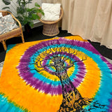 Tie Dye Tree Tapestry Wall Hanging