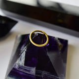 Seamless 16g Hinge Ring for Body Piercing with twisted design