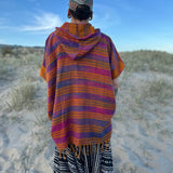 unisex boho festival poncho square hooded NZ