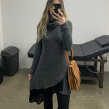 Winter Dress Long Sleeve Lace 