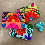 embroidered coin wallet, coin purse NZ