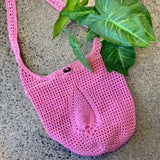 handmade-crochet-shoulder-bag-nz-pink-beach-bag