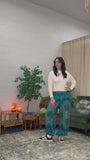 Alibaba Pants - Two Tone Teal Mandala