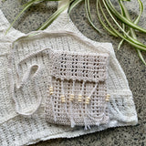 handmade bag NZ white shoulder bag