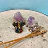 Crystal Brass Character Incense Holders