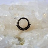 Black Fancy Septum Ring
